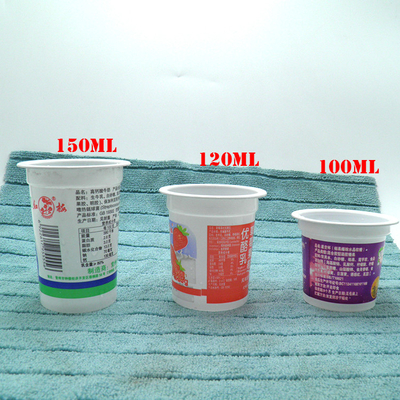 tazza di plastica stampata su ordinazione bianca del frullato dei pp del latte della tazza eliminabile di /yogurt /Tea con il coperchio coloful