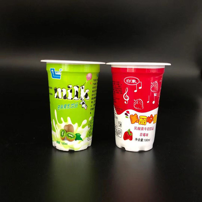 tazze del yogurt congelate tazze di plastica del yogurt del commestibile 180ml con i coperchi del di alluminio